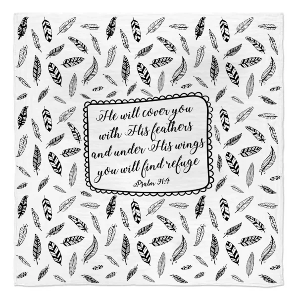 Feathers Scripture Swaddle
