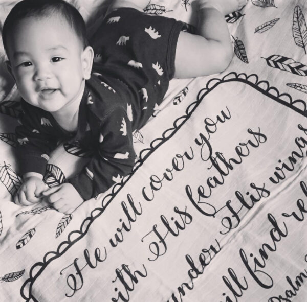 Feathers Scripture Swaddle - Image 7