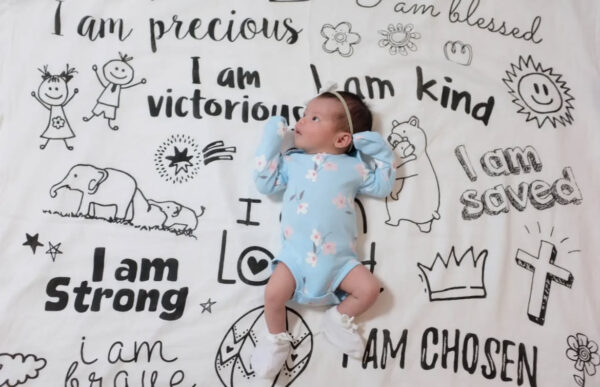 I AM Scripture Swaddle Blanket - Image 4